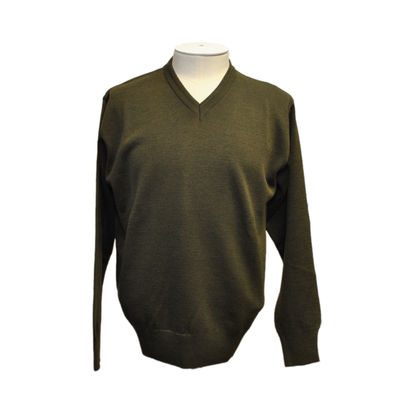 Franco Ponti - Merino Blend V Neck Pullover - Colour: Moss