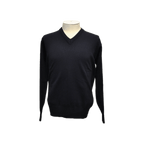 Franco Ponti - Merino Blend V Neck Pullover - Colour: Navy