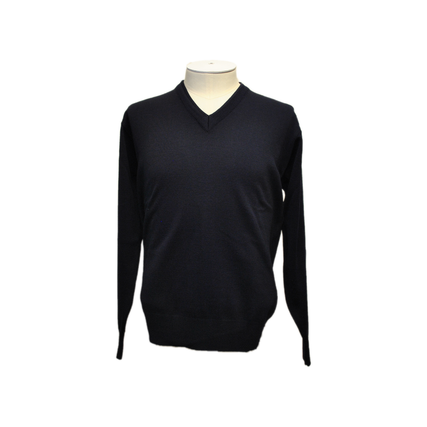 Franco Ponti - Merino Blend V Neck Pullover - Colour: Navy