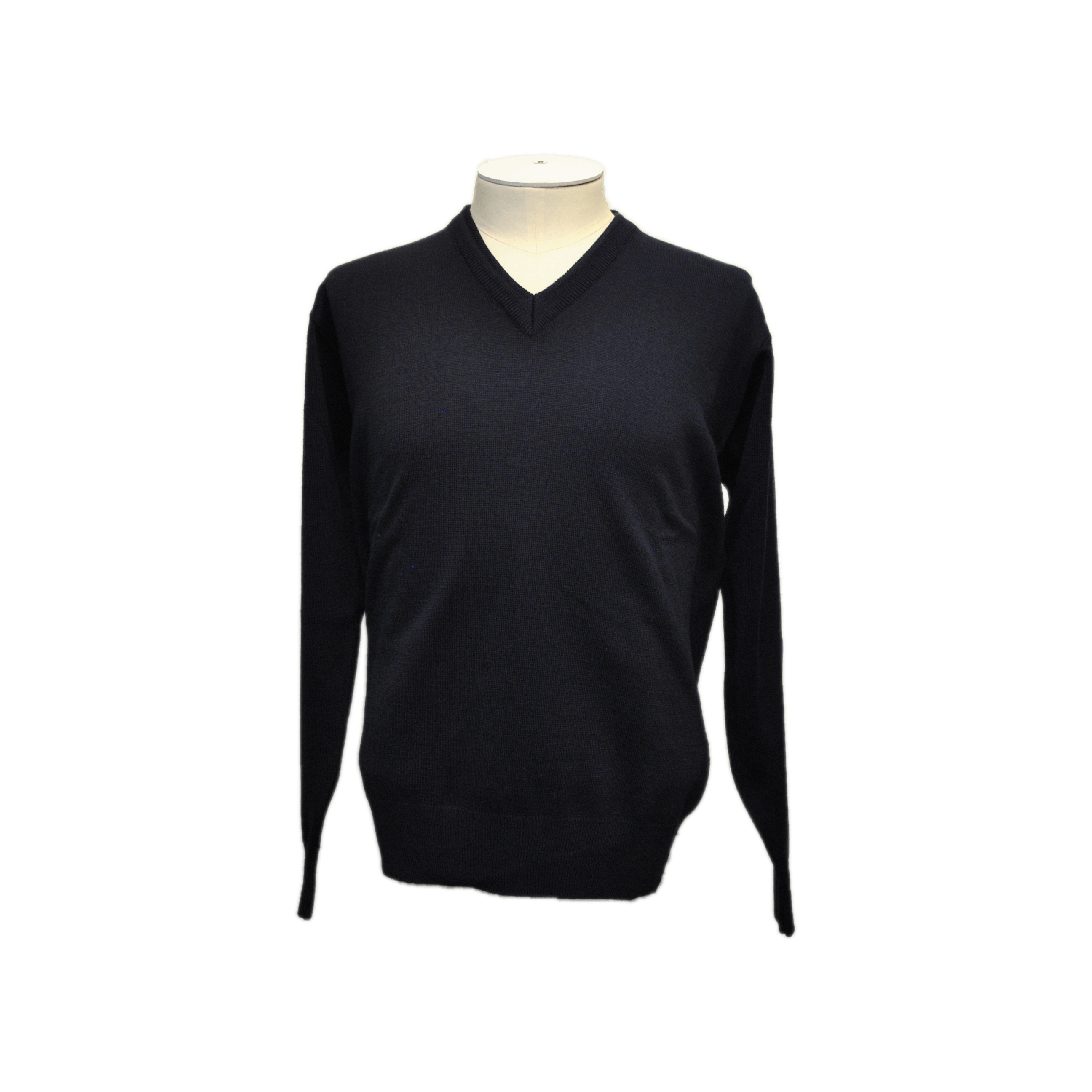 Franco Ponti - Merino Blend V Neck Pullover - Colour: Navy