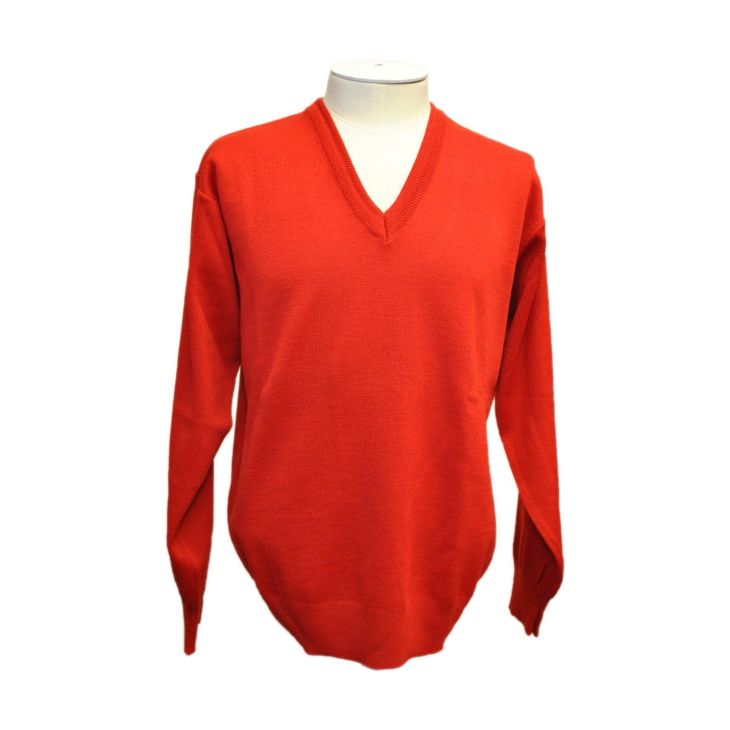 Franco Ponti - Merino Blend V Neck Pullover - Colour: Red