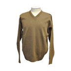 Franco Ponti - Merino Blend V Neck Pullover - Colour: Taupe