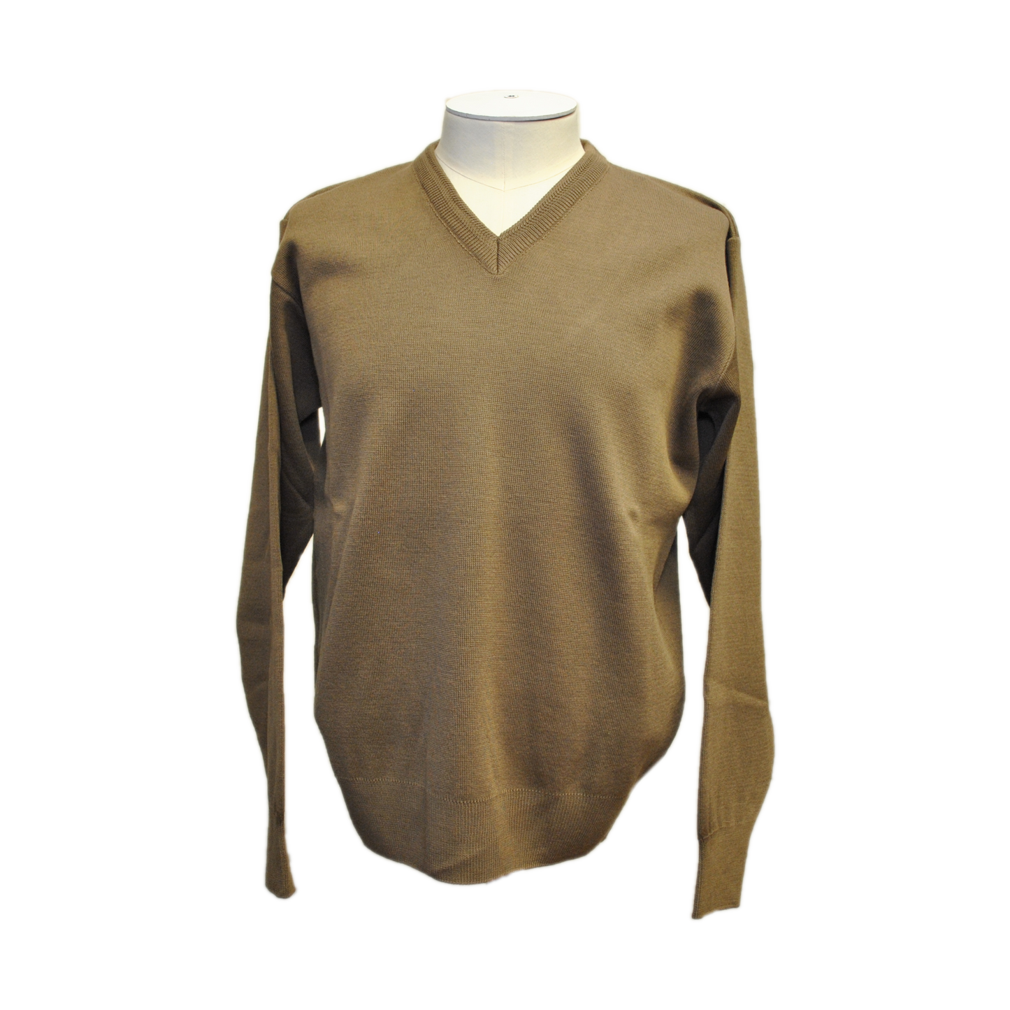 Franco Ponti - Merino Blend V Neck Pullover - Colour: Taupe