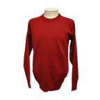 Franco Ponti - Merino Blend Crew Neck Pullover - Colour: Burgundy