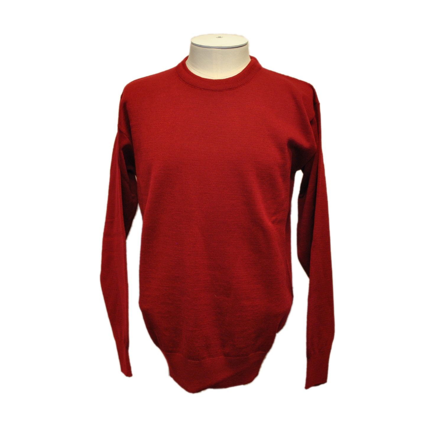 Franco Ponti - Merino Blend Crew Neck Pullover - Colour: Burgundy