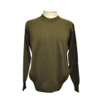 Franco Ponti - Merino Blend Crew Neck Pullover - Colour: Moss