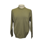 Franco Ponti - Merino Blend Crew Neck Pullover - Colour: Sage