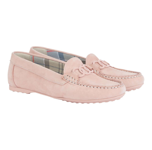 Barbour Astrid Driving Shoes in Pink – side view