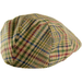 Livingston | Tweed Garforth Cap - Multi Check | Hat Size: 6 3/4", 7", 7 1/8", 7 1/4", 7 3/8", 7 1/2", 7 5/8"