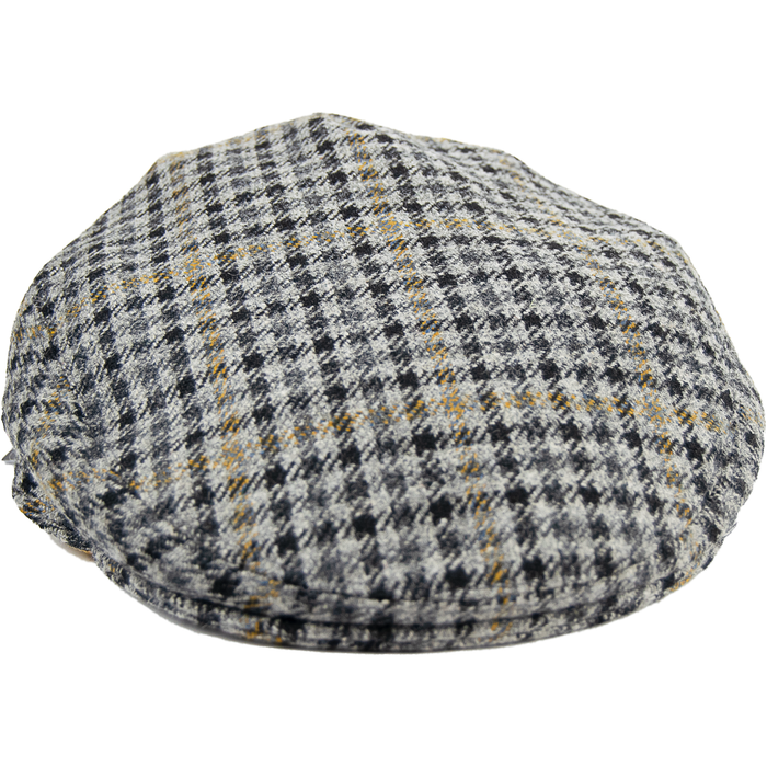 Livingston | Tweed Cap - Grey Check | Hat Size: 6 3/4", 7", 7 1/8", 7 1/4", 7 3/8", 7 1/2", 7 5/8"