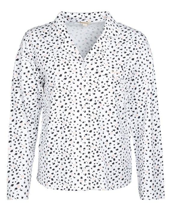 Barbour | Spot Pyjama Set | White | Size: Extra Small, Small, Medium, Large, Extra Large