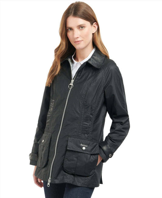 Barbour - Beadnell Wax Jacket - Colour: Black