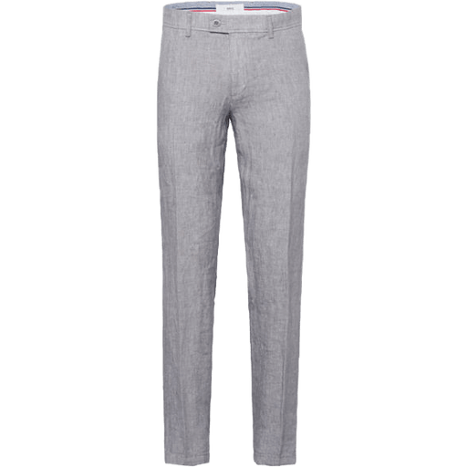 Brax | Evans Linen Trouser - Grey | Waist Size: 33", 36", 38"