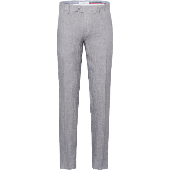 Brax | Evans Linen Trouser - Grey | Waist Size: 33", 36", 38"