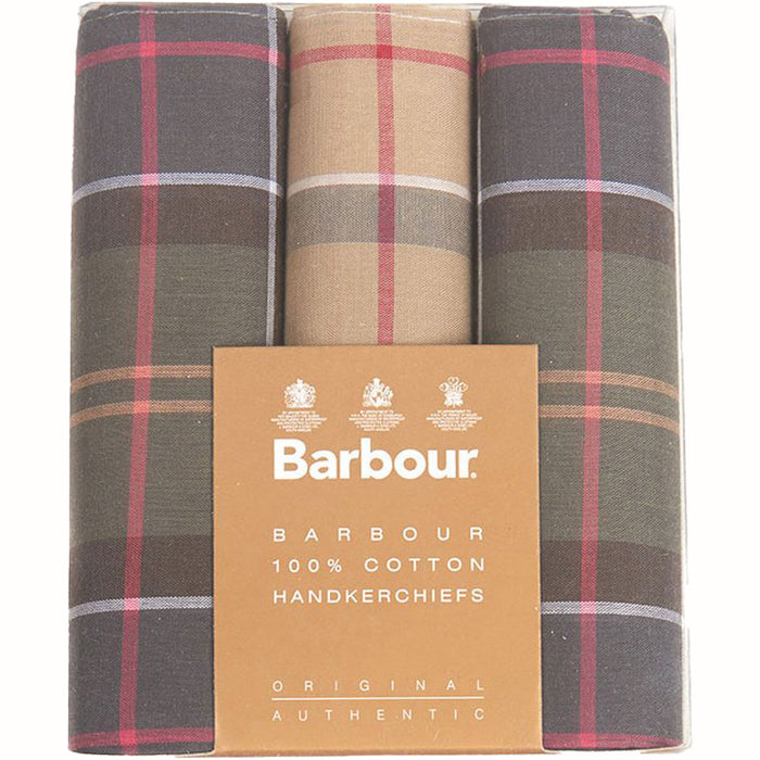 Barbour | Tartan Handkerchiefs | Colour: Green / Beige