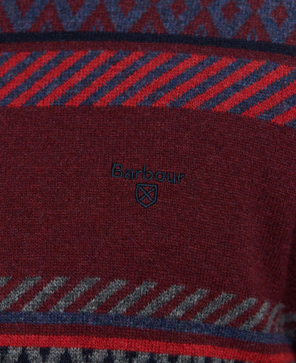 Barbour - Winterborne Fairisle Crew Neck - Colour: Forest