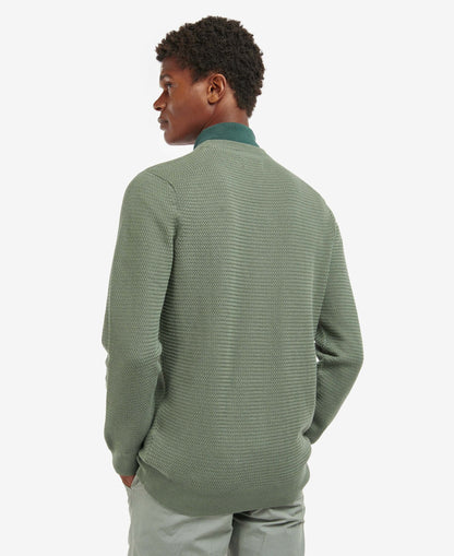 Barbour - Fleming Crew Neck Pullover - Colour: Agave Green