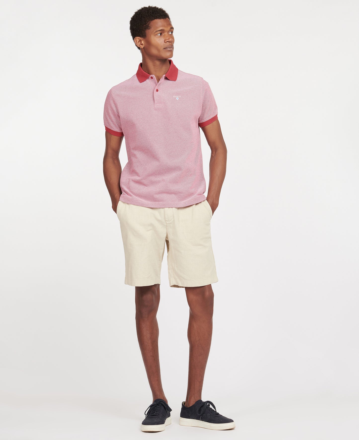 Barbour - Sports Mix Polo Shirt - Colour: Raspberry