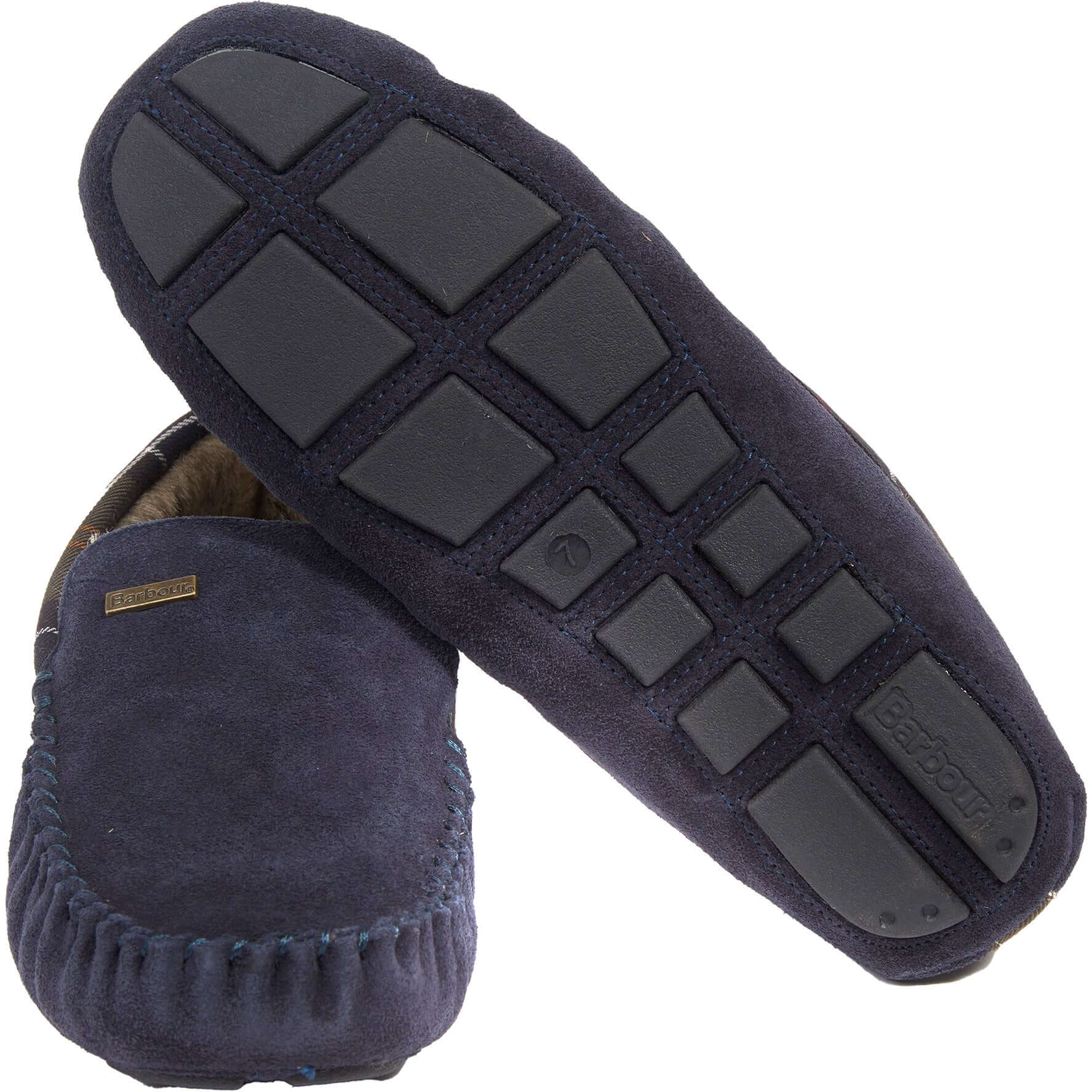 Barbour - Monty Suede Slipper - Colour: Navy