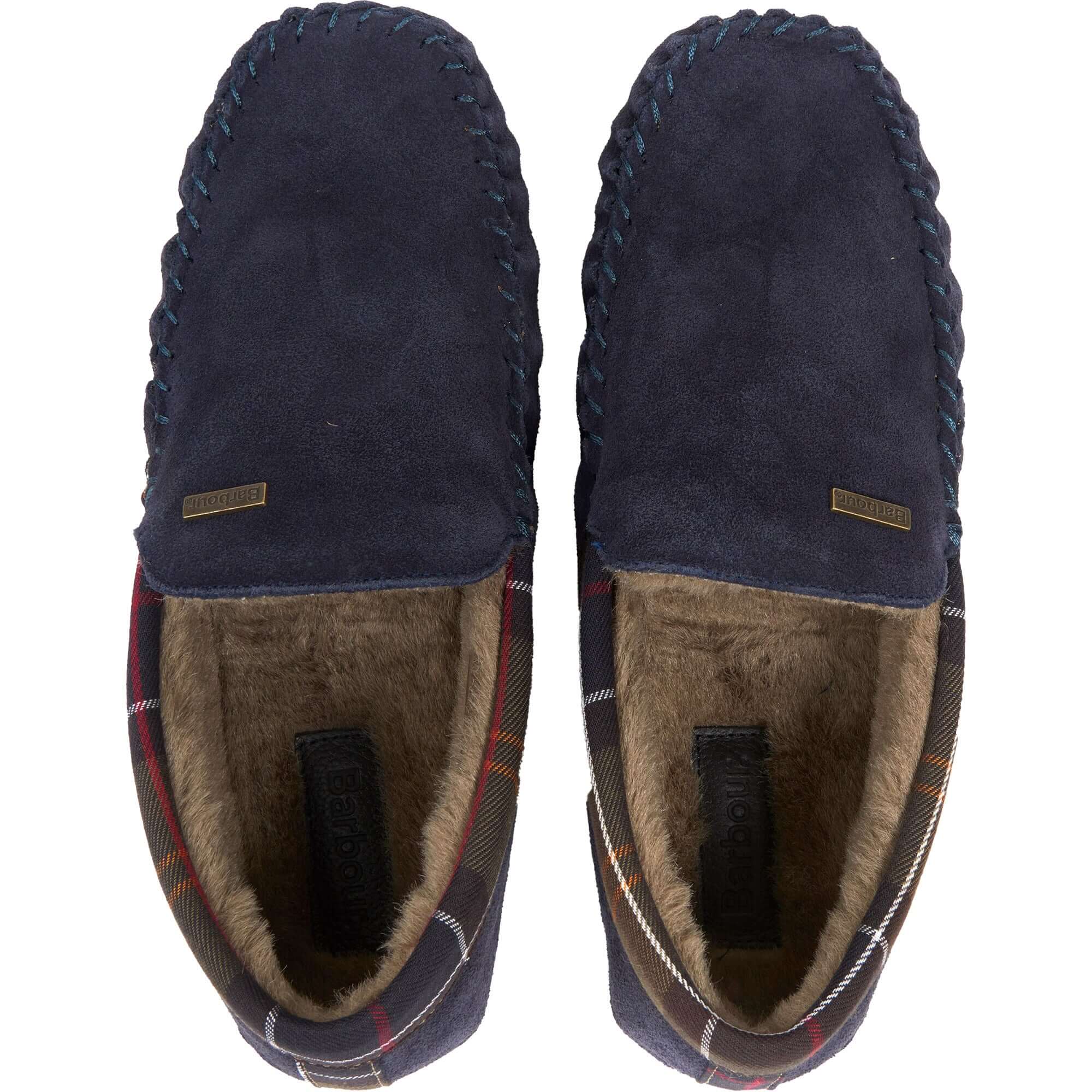 Barbour - Monty Suede Slipper - Colour: Navy