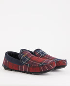 Barbour Monty Tartan Slipper in Cardovan – side detail