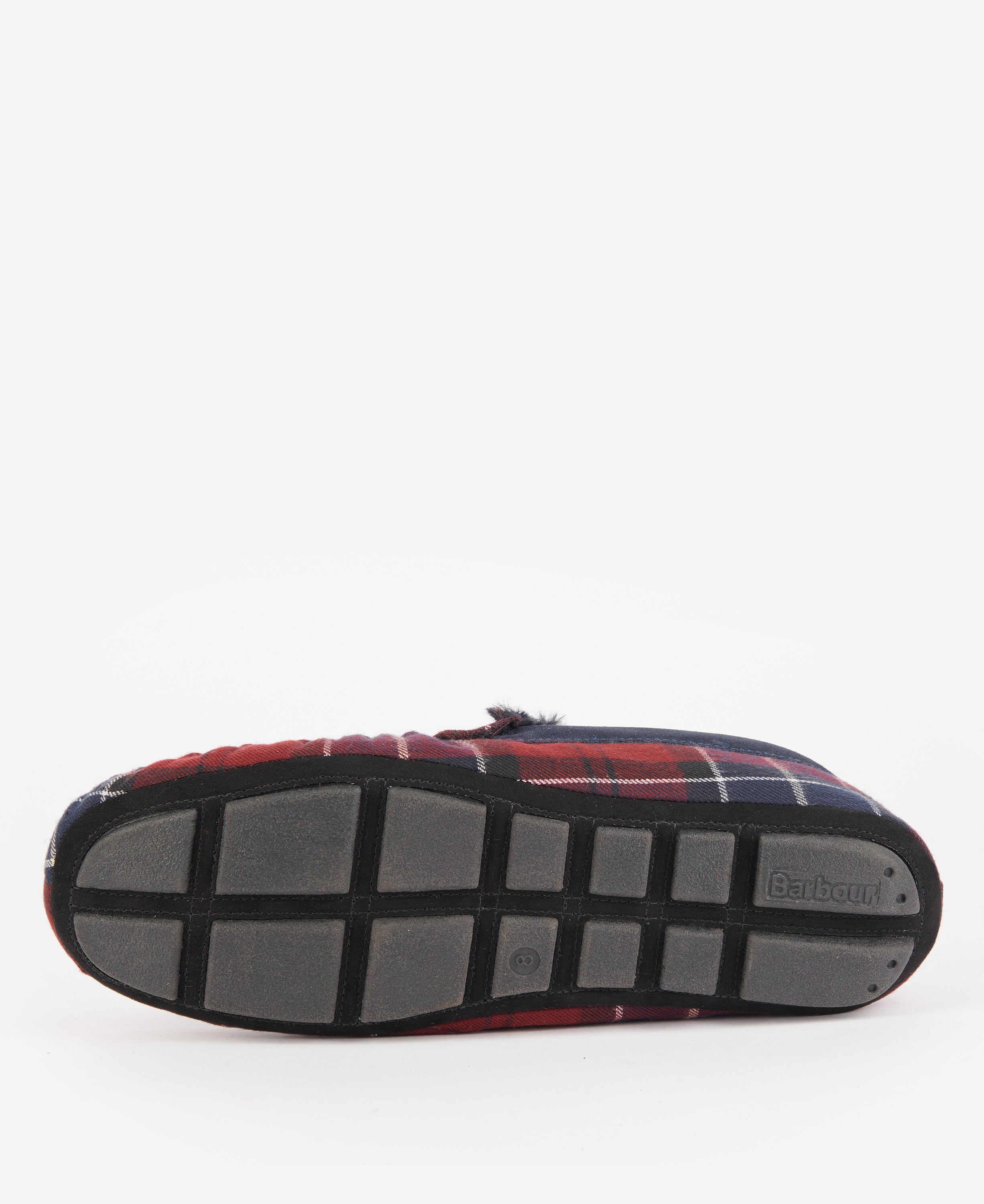 Barbour Monty Tartan Slipper in Cardovan – lining detail