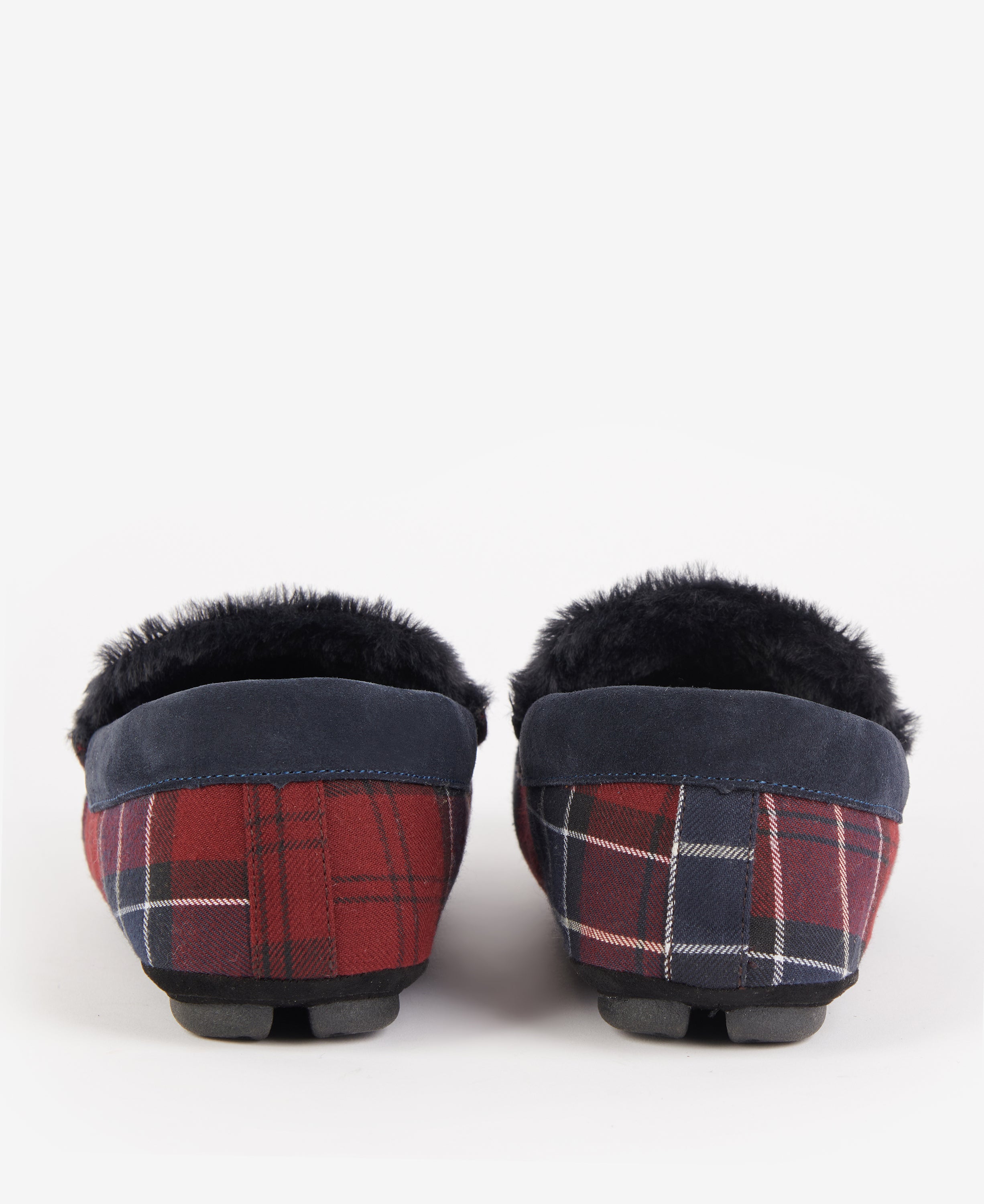 Barbour Monty Tartan Slipper in Cardovan – back detail