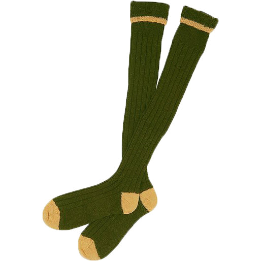 Barbour - Shooting Socks - Colour: Olive/Gold