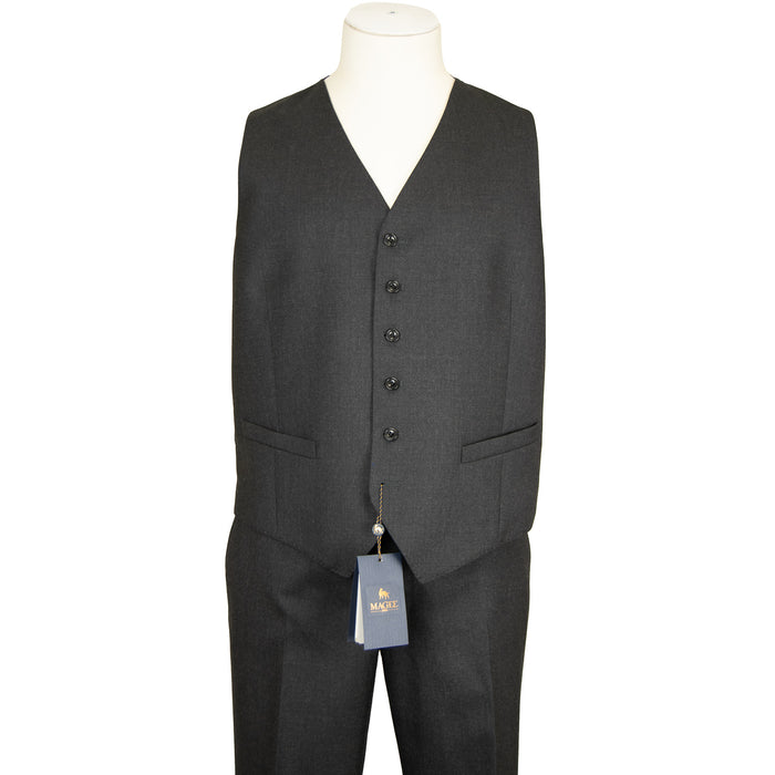 Magee | Nice Plain Charcoal Grey - Mix n Match Suit Waistcoat | Chest Size: 38", 40", 42", 44", 46", 48", 50", 52"