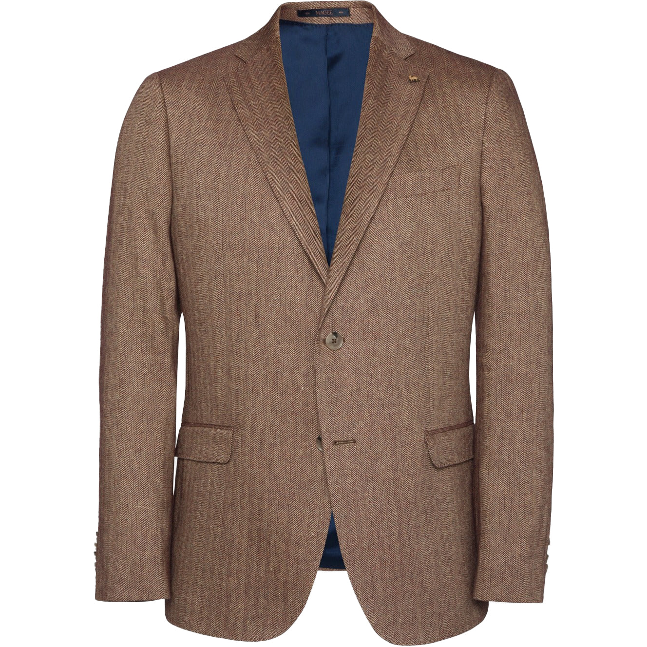 Magee - Clady Linen Blend Jacket | Classic Fit - Colour: Raspberry Herringbone