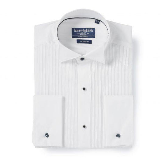 Hunt & Holditch - Wing Collar Evening Shirt - size: 15"