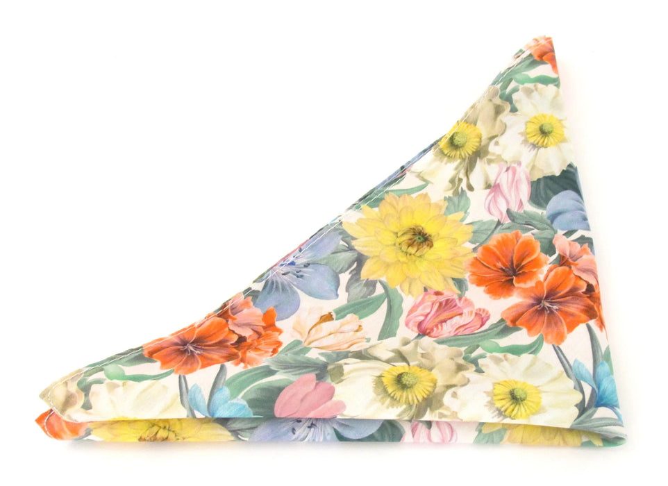 Van Buck | Pocket Square Made of Liberty Fabric | Meadow Melody | Colour: Meadow Melody