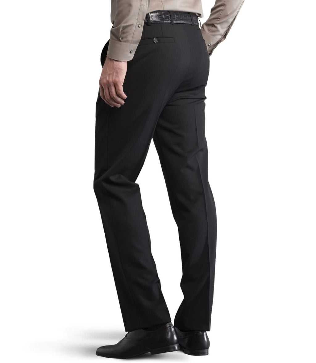 Meyer Roma Wool Trouser - Black - Back View