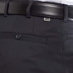 Meyer Roma Wool Trouser - Navy - Detail View