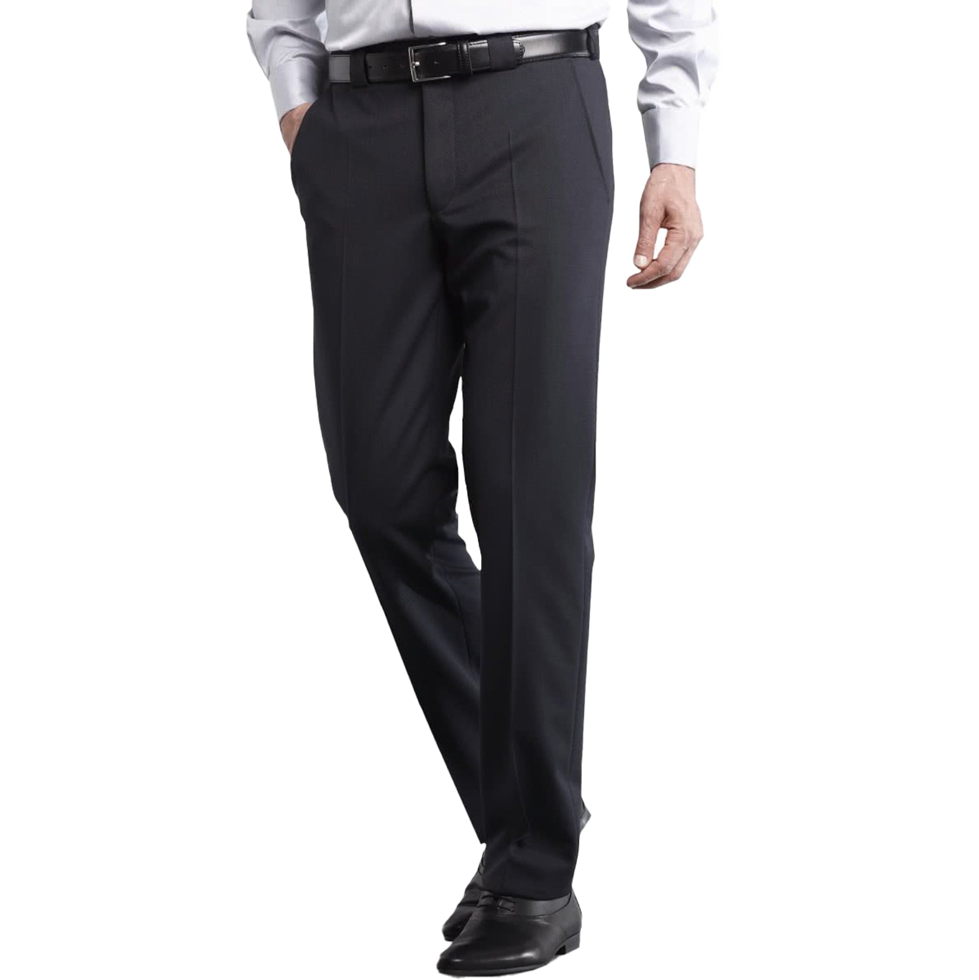 Meyer Roma Wool Trouser - Navy - Front View