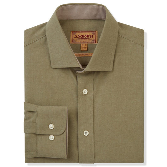 Schoffel - Newton Tailored Sporting Shirt - Colour: Olive