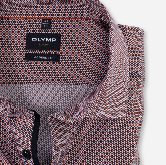 Olymp | Luxor Shirt | Hexadot | Collar Size: 15 1/2", 16", 16 1/2", 17", 17 1/2", 18", 18 1/2"