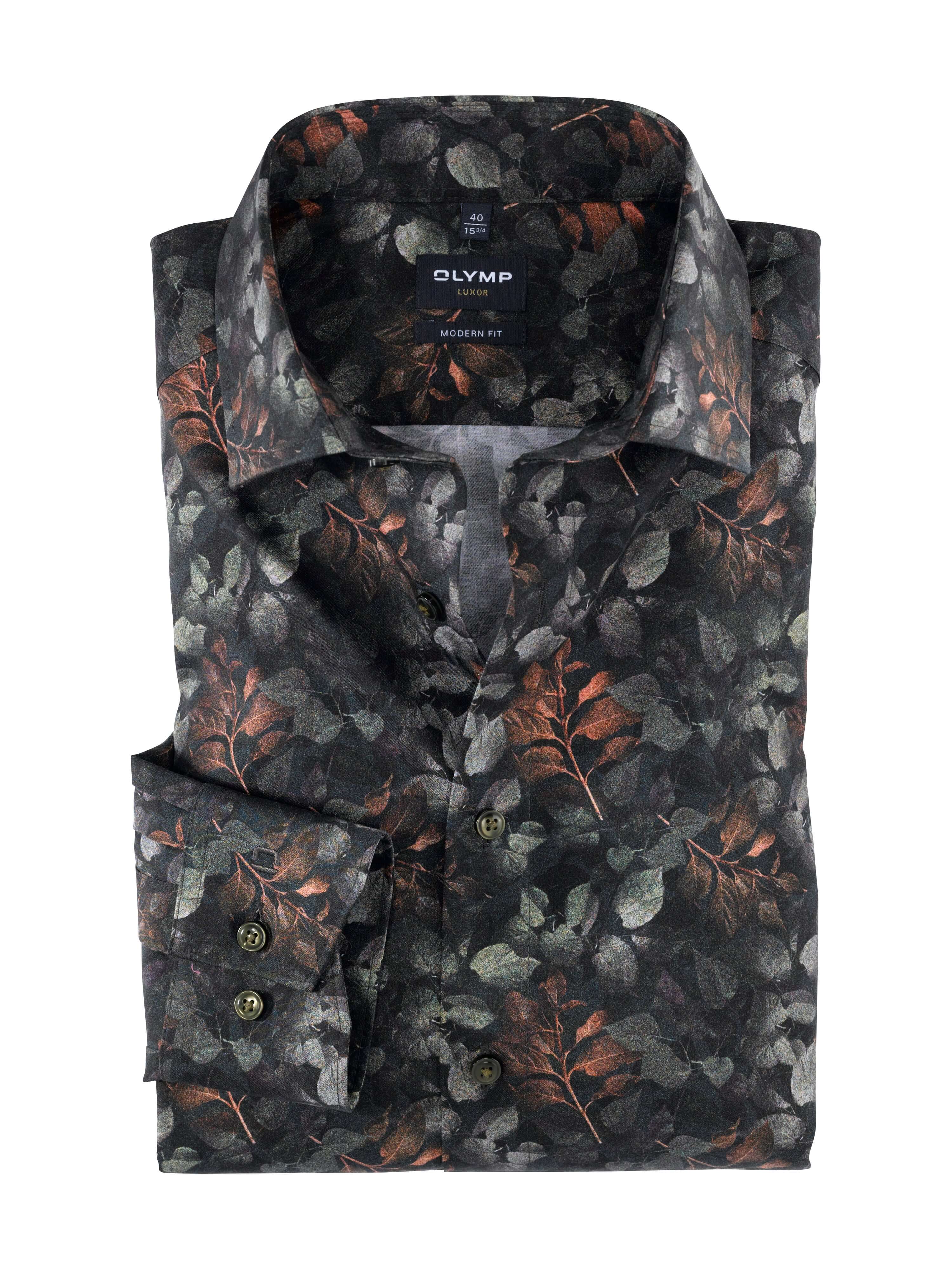 Olymp - Luxor Shirt - Colour: Autumn Forest