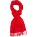 Michaelis | Classic Woven Scarf | Colour: RED