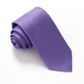Van Buck - Plain Ribbed Silk Tie - Colour: Lilac