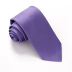 Van Buck - Plain Ribbed Silk Tie - Colour: Lilac