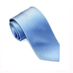 Van Buck - Plain Ribbed Silk Tie - Colour: Sky