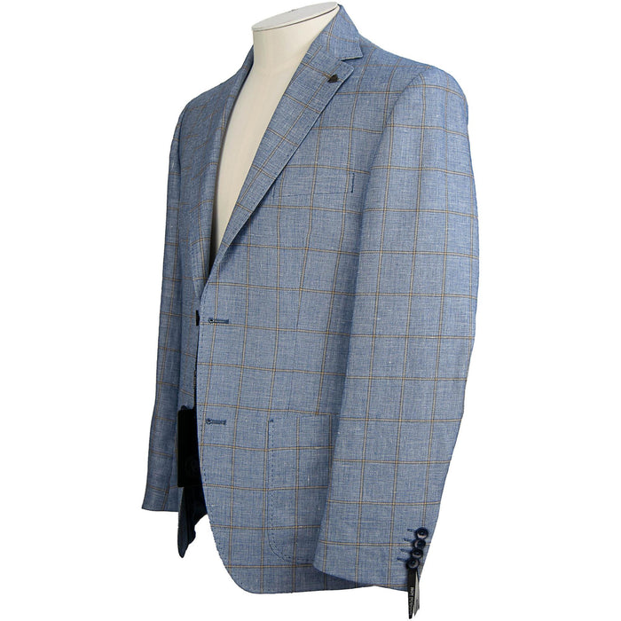 Roy Robson | Wool & Linen Jacket - Blue / Brown | Chest Size: 38", 40", 42"