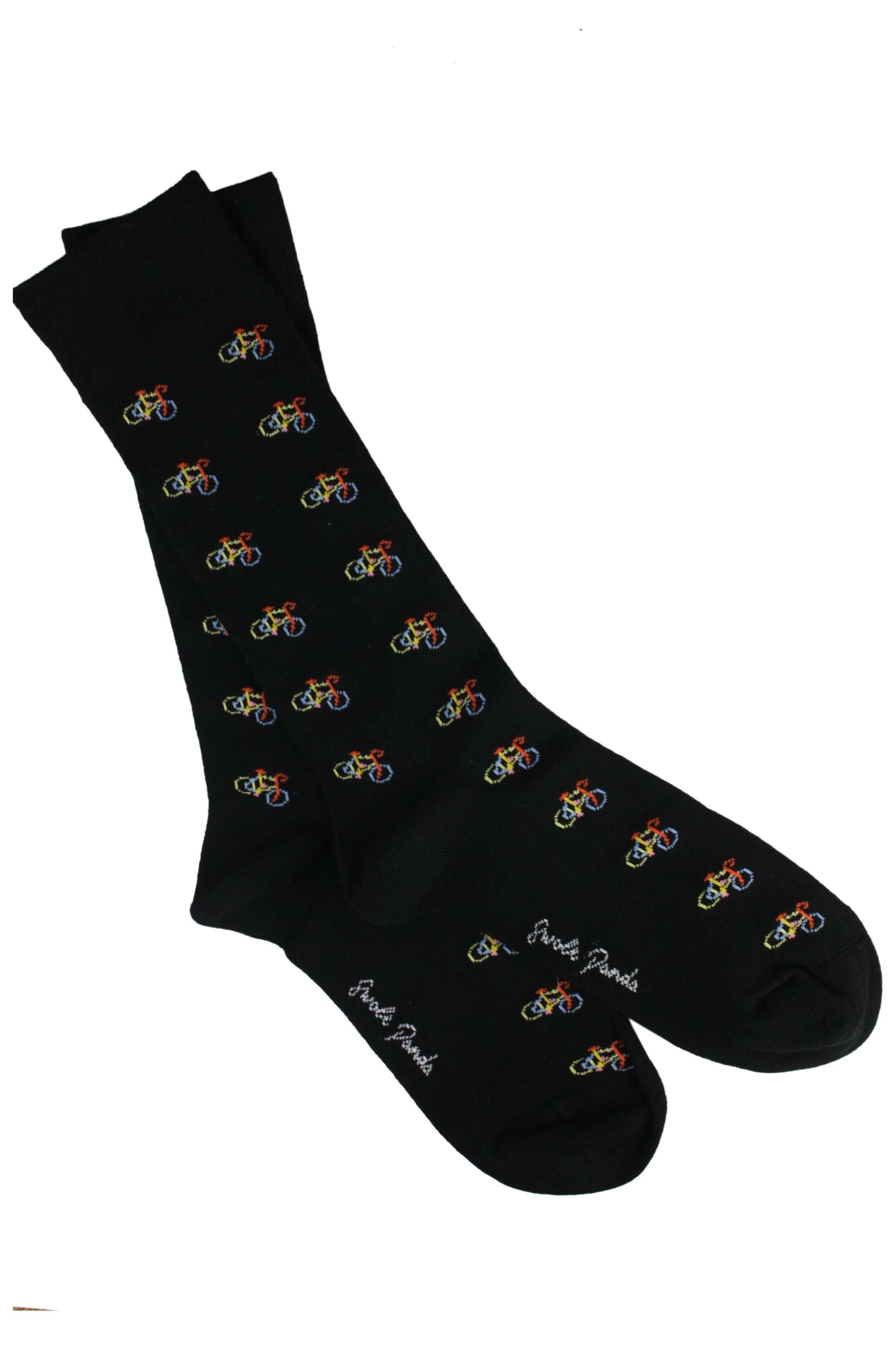 Swole Panda - Premium Eco-Friendly Bamboo Socks - Colour: Bicycles Black