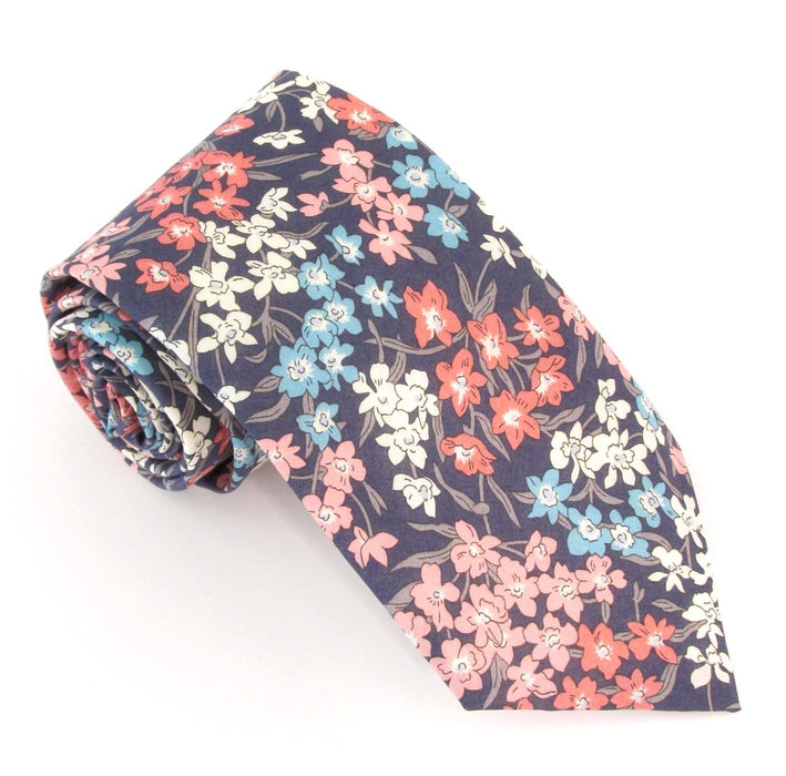 Van Buck | Tie Made from Liberty Fabric | Sea Blossom Pink |