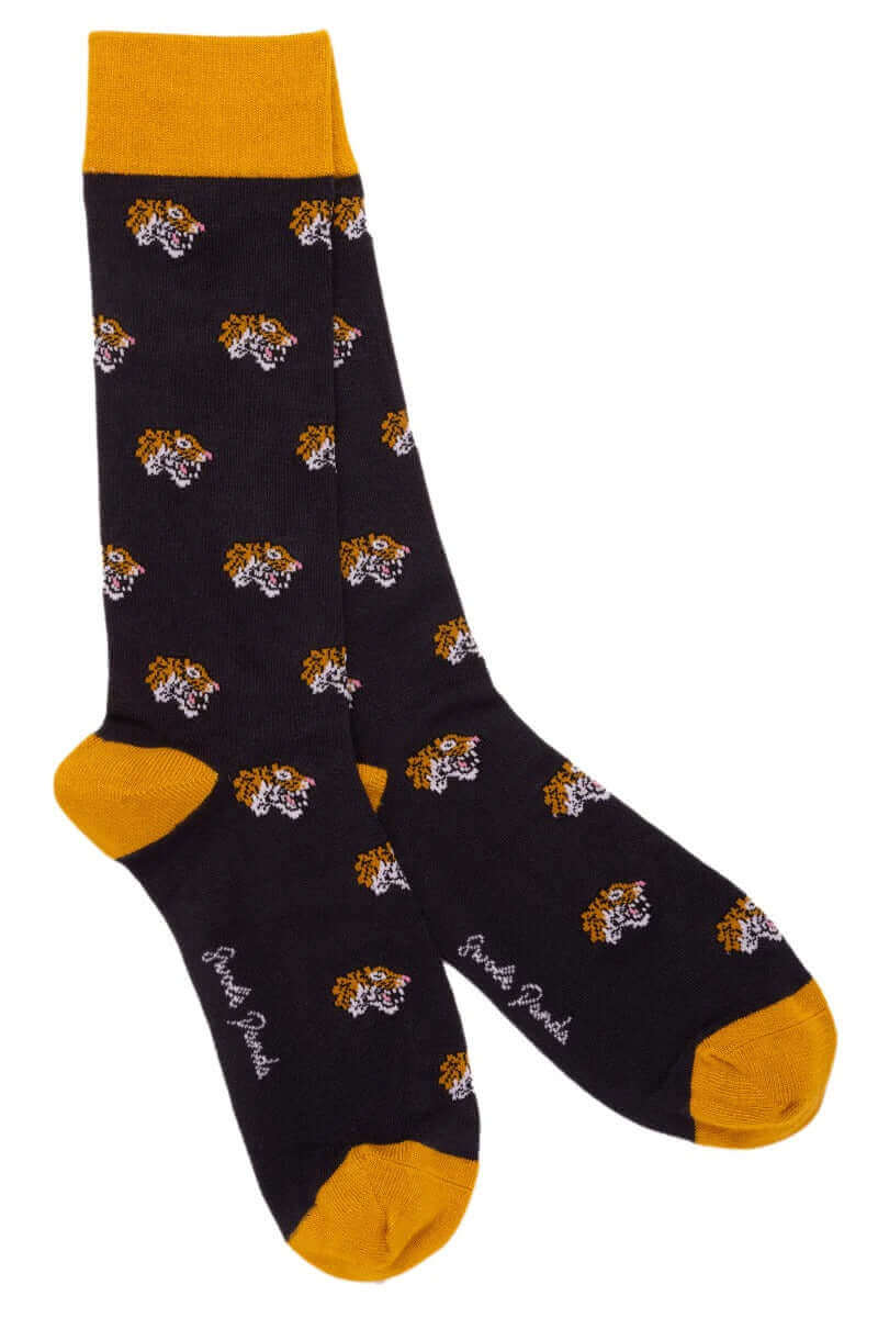 Swole Panda - Premium Eco-Friendly Bamboo Socks - Colour: Tigers Navy