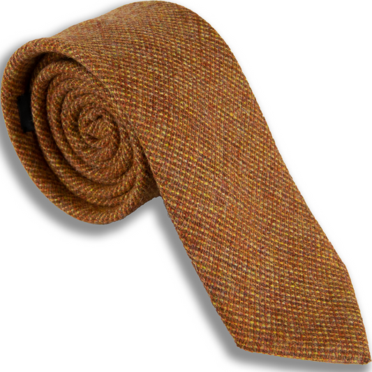 Van Buck - Rustic Wool Tie - Colour: Rust / Gold