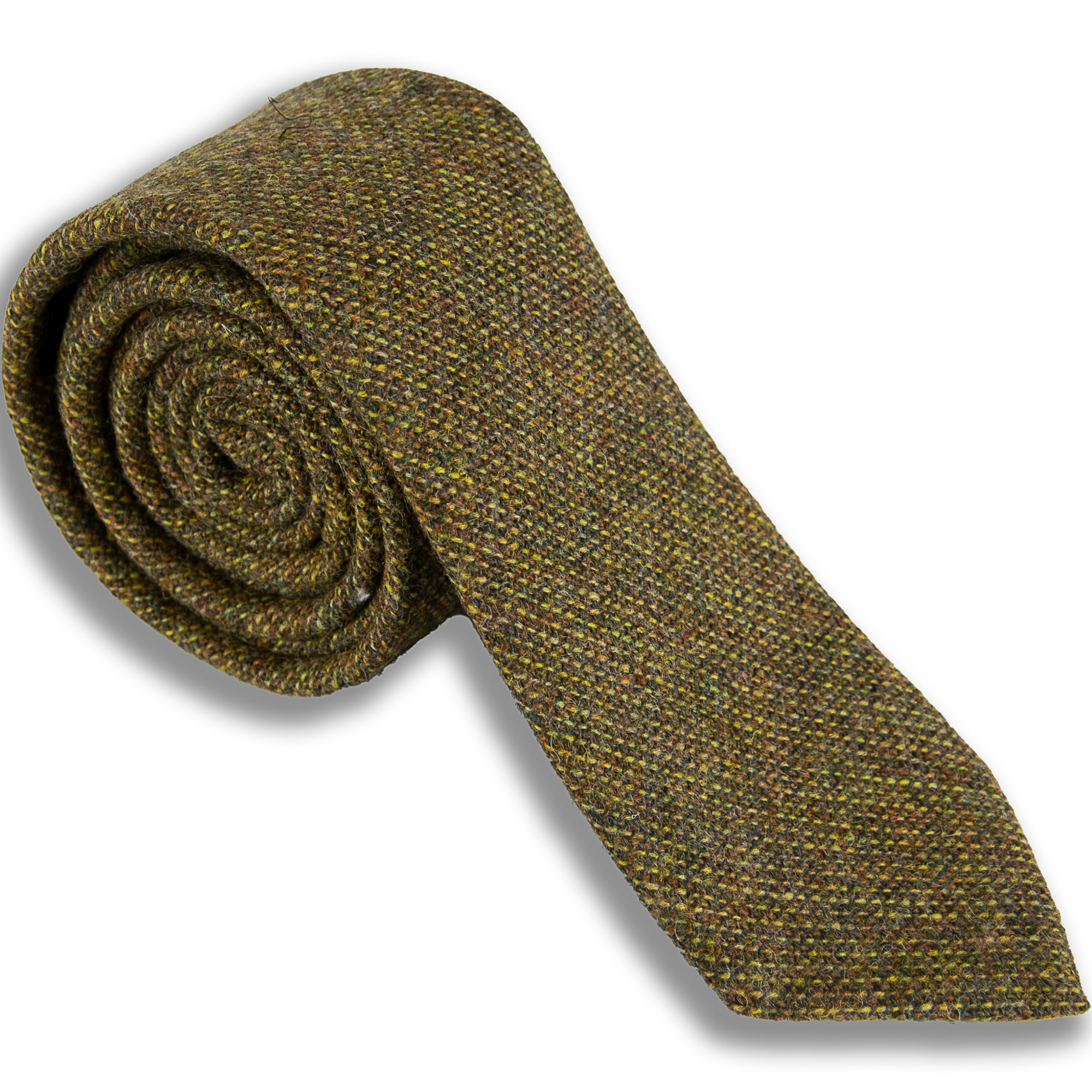 Van Buck - Rustic Wool Tie - Colour: Olive / Gold