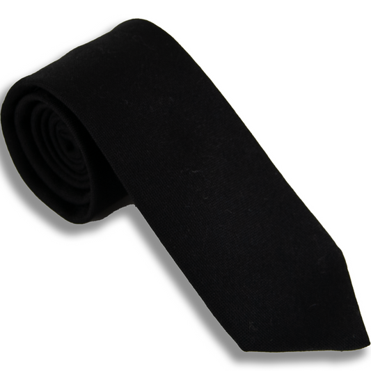 Van Buck - Wool Tie - Colour: Black