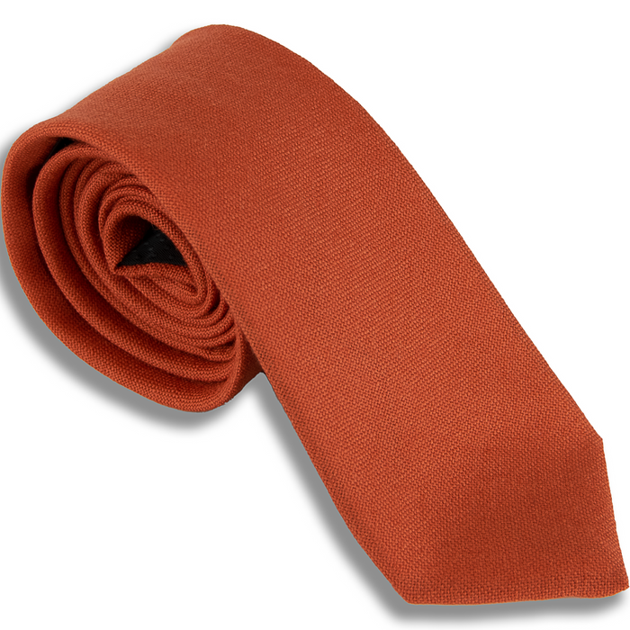 Van Buck | Wool Tie | Colour: Orange